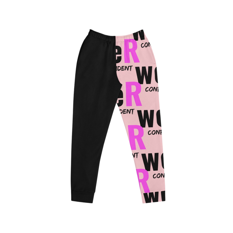 All Over weR Confident Black/Pink Joggers